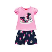 Conjunto de camiseta e shorts ref 110201