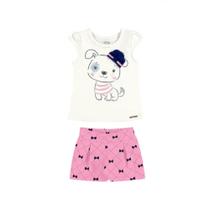Conjunto de camiseta e shorts ref 39551