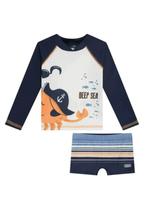 Conjunto de Camiseta em Malha UV Dry com Proteção UV 50+ 61489 - luc boo