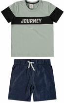 Conjunto De Camiseta Journey & Bermuda Carinhoso 12 Conjunto De Camiseta Journey & Bermuda Carinhoso 12