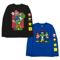 Conjunto de camisetas Nintendo Super Mario Bros Mario & Luigi