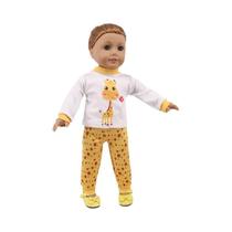 Conjunto De Camisola De Pijama De Boneca De 18 Polegadas 15 Estilos Padrão Fofo Para Acessórios De