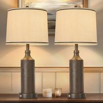 Conjunto de candeeiros de mesa AIDENOEY, 2 portas USB tácteis vintage de 70 cm Conjunto de candeeiros de mesa AIDENOEY, 2 portas USB tácteis vintage de 70 cm