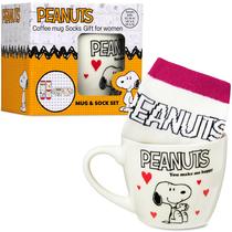 Conjunto de Caneca de Café Peanuts Snoopy Get Trend 340ml com Meias Conjunto de Caneca de Café Peanuts Snoopy Get Trend 340ml com Meias