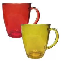 Conjunto De Caneca De Vidro Verona Colors 2 Peças 350 Ml