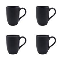 Conjunto De Canecas 04 Peças Flat ônix 350 Ml Oxford Conjunto De Canecas 04 Peças Flat ônix 350 Ml Oxford