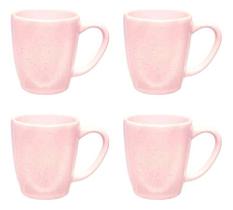 Conjunto De Canecas 04 Peças Ryo Pink Sand 260 Ml Oxford