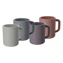 Conjunto de Canecas Café Cerâmica Colorida Granilite 90Ml com 4 Unidades Conjunto de Canecas Café Cerâmica Colorida Granilite 90Ml com 4 Unidades
