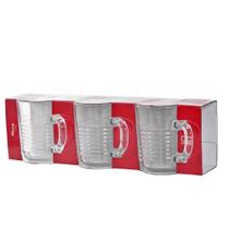 Conjunto De Canecas Crest Vidro 300Ml 3Pcs