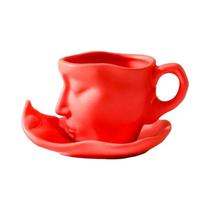 Conjunto De Canecas De Café De Cerâmica De 100ml, Criativo, Personalidade, Arte Facial, Beleza Conjunto De Canecas De Café De Cerâmica De 100ml, Criativo, Personalidade, Arte Facial, Beleza