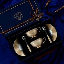 Conjunto De Canecas De Café E Chá Em Porcelana Com Listras De Mármore Luxuoso Em China Bone Com