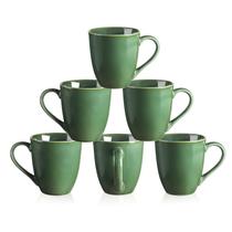 Conjunto de canecas de café vicrays Ceramic 350ml Green Set of 6