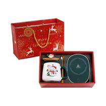Conjunto De Canecas De Cerâmica Boneco De Neve Com Tampa E Colher 55 Termostato Para Café, Conjunto De Canecas De Cerâmica Boneco De Neve Com Tampa E Colher 55 Termostato Para Café,