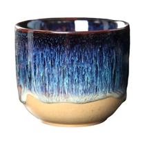 Conjunto De Canecas De Chá De Cerâmica Grande, Porcelana Com Acabamento Temmoku, Canecas Kung Fu