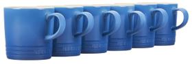 Conjunto de canecas Le Creuset London Marseille 350 ml de grés 6 peças