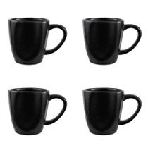 Conjunto de Canecas Ryo Volcano 4 Peças 260ML Porcelana Preto Oxford Conjunto de Canecas Ryo Volcano 4 Peças 260ML Porcelana Preto Oxford