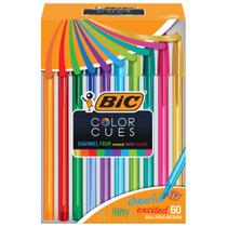 Conjunto de canetas BIC Color Cues WMSUA60-AST, pacote de 60 unidades