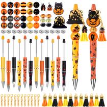 Conjunto de canetas Crafting Vellibring Halloween Beadable com adesivos Conjunto de canetas Crafting Vellibring Halloween Beadable com adesivos