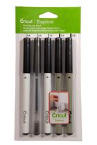 Conjunto de canetas Cricut Multi Black (5 unidades) F = 0,4, G = 0,8, M = 1,0, C = 2,0
