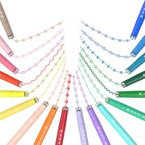 Conjunto de canetas Curve Highlighter AECHY 18 unidades de ponta dupla 18 cores