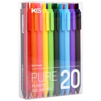 Conjunto de canetas de gel Kaco PURE de 0,5 mm e 20 peças coloridas de secagem rápida
