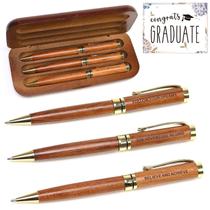 Conjunto de canetas de madeira Renawe Graduation Gift Class of 2025 Conjunto de canetas de madeira Renawe Graduation Gift Class of 2025