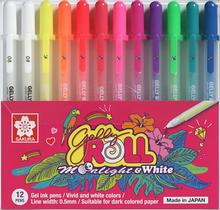Conjunto de canetas de tinta gel SAKURA Gelly Roll MoonLight 12 canetas Conjunto de canetas de tinta gel SAKURA Gelly Roll MoonLight 12 canetas