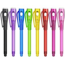 Conjunto de canetas de tinta invisível JIMMIDDA, 8 peças de brinquedo infantil com luz UV
