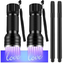 Conjunto de canetas de tinta invisível Tegeme 4 com 2 marcadores invisíveis e 2 UV