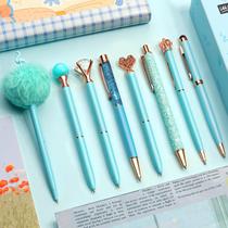 Conjunto de canetas esferográficas de metal WEMATE, 8 peças, tinta preta e azul