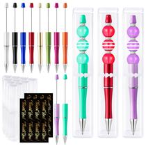 Conjunto de canetas esferográficas dobráveis W1cwey de 42 peças com estojos e adesivos Conjunto de canetas esferográficas dobráveis W1cwey de 42 peças com estojos e adesivos