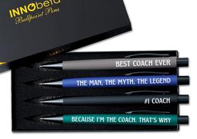 Conjunto de canetas esferográficas InnoBeta Coach Gifts, pacote com 4