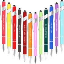 Conjunto de canetas esferográficas inspiradoras Zonon com ponta de caneta (12 unidades)