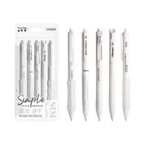 Conjunto De Canetas Gel De Secagem Rápida Em Cores Sólidas 5 Peças Canetas Neutras E Elegantes Para Conjunto De Canetas Gel De Secagem Rápida Em Cores Sólidas 5 Peças Canetas Neutras E Elegantes Para