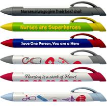 Conjunto de canetas Greeting Pen Nurse Appreciation 6 designs com mensagem rotativa Conjunto de canetas Greeting Pen Nurse Appreciation 6 designs com mensagem rotativa