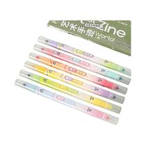 Conjunto De Canetas Marcadoras Fluorescentes Dupla Face Coloridas 6 Peças Para Desenho Artístico,