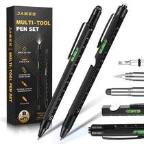 Conjunto de canetas multiferramentas Jasee 9 em 1 com LED, caneta, nível e chave de fenda