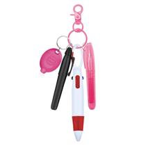 Conjunto de Canetas para Enfermeira Daemson com Porta Crachá, Lanterna LED e Clipe Rosa Conjunto de Canetas para Enfermeira Daemson com Porta Crachá, Lanterna LED e Clipe Rosa
