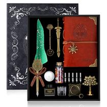Conjunto de canetas Quill Kit de tinta para canetas Tianren Antique Feather Dip