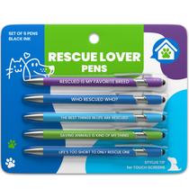 Conjunto de Canetas rubyloo 5 Tinta Preta com Stylus Presente para Amantes de Resgate Animal Conjunto de Canetas rubyloo 5 Tinta Preta com Stylus Presente para Amantes de Resgate Animal