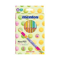 Conjunto de Canetinhas Hidrográficas Mentos - 12 Cores - Compactor