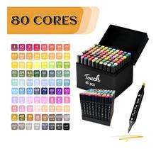 Conjunto de Canetinhas Touch 80 cores com Bolsa