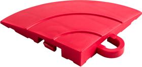 Conjunto de Canto para Piso Modular de Garagem Speedway Vermelho 7x7x1 cm - 4 Peças