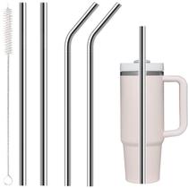 Conjunto de canudos de aço inoxidável Esayendder para copo Stanley de 40 onças Conjunto de canudos de aço inoxidável Esayendder para copo Stanley de 40 onças