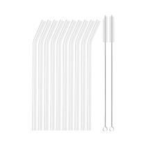 Conjunto De Canudos De Vidro Borossilicato Reutilizáveis E Ecológicos 8 12 14mm 10 20 Peças