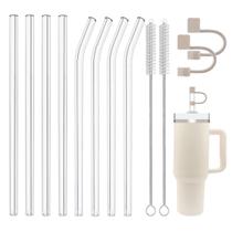 Conjunto de canudos de vidro de reposição Cusfele para copo Stanley de 1,2 m