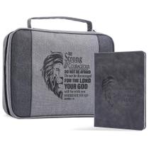 Conjunto de capa bíblica Faithful Hers, 2 bolsas de transporte de nylon