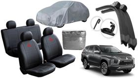 Conjunto de Capa Completo Pajero Sport 2018 a 2024 + Limpador