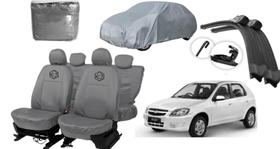 Conjunto de capa couro Celta 2000-15 + brinde limpador Conjunto de capa couro Celta 2000-15 + brinde limpador