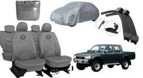Conjunto de capa couro Hilux + capa externa proteção Conjunto de capa couro Hilux + capa externa proteção